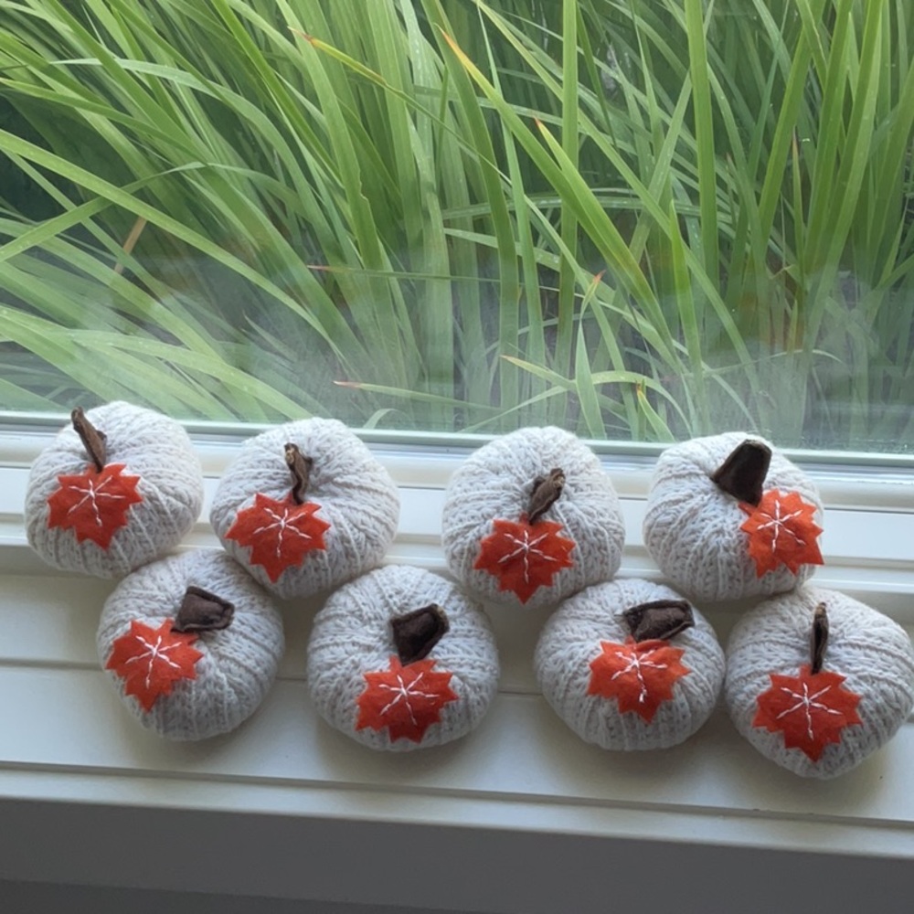 🍂8 Charming Knit Pumpkins🍂